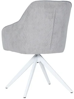 CASAVANTI Armlehnstuhl GENT hellgrau/weiß
