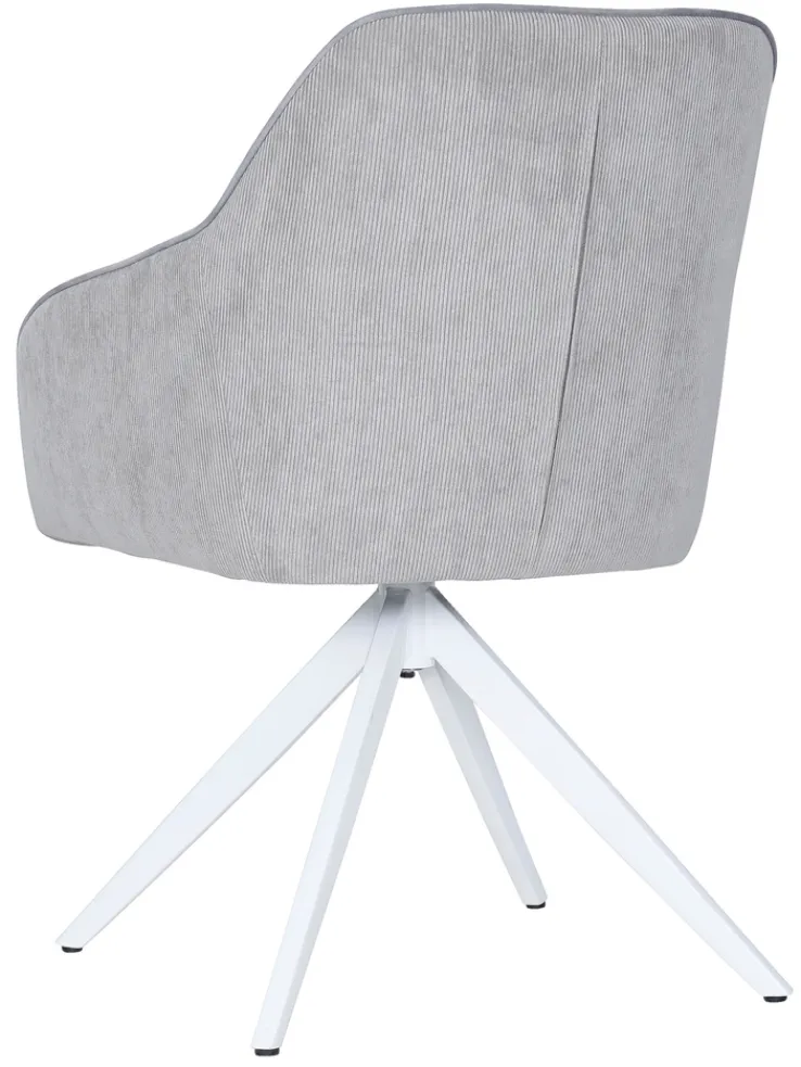 CASAVANTI Armlehnstuhl GENT hellgrau/weiß