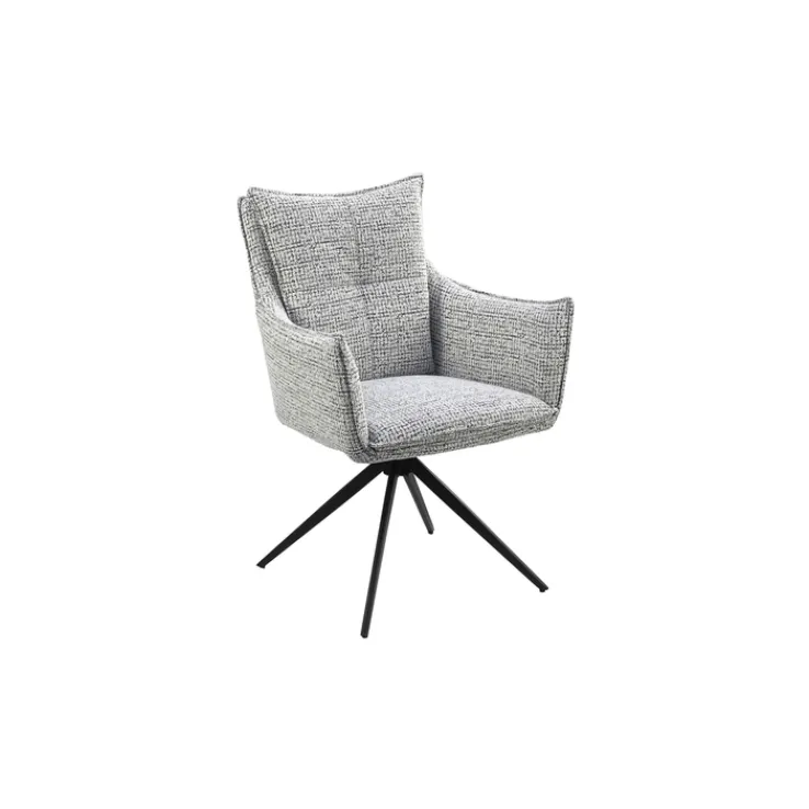 CASAVANTI Armlehnstuhl MARLENE grau/schwarz