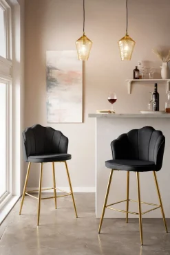 CASAVANTI Barhocker 2er Set schwarz