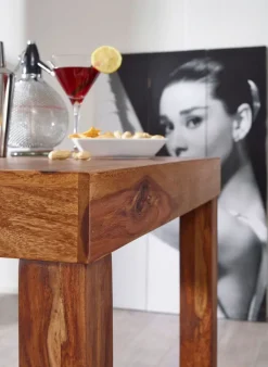 CASAVANTI Bartisch 80 x 80 cm braun