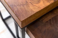 CASAVANTI Beistelltisch 2er-Set braun/schwarz