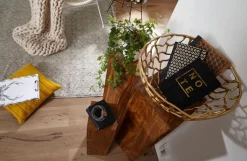 CASAVANTI Beistelltisch 3er-Set Sheesham braun