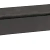 CASAVANTI Bettbank 120 x 42 cm dunkelgrau/silberfarbig