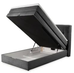 CASAVANTI Boxspringbett AMY 120 x 200 cm Cord grau