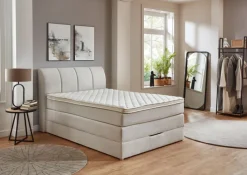 CASAVANTI Boxspringbett MILANO 140 x 200 cm beige