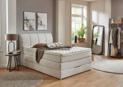 CASAVANTI Boxspringbett MILANO 140 x 200 cm beige