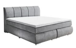 CASAVANTI Boxspringbett MALIN 180 x 200 cm grau