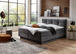 CASAVANTI Boxspringbett PORTAGE 180 x 200 cm grau