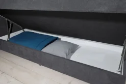 CASAVANTI Boxspringbett PORTAGE 180 x 200 cm grau