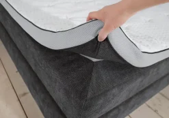 CASAVANTI Boxspringbett PORTAGE 180 x 200 cm grau