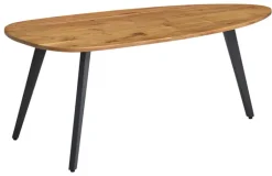 CASAVANTI Couchtisch 110 x 60 cm Anthrazit/ Akazie massiv