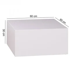 CASAVANTI Couchtisch 60 x 60 cm Weiß