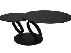 CASAVANTI Couchtisch 80x80(133,5 cm) Glaskeramik Anthrazit