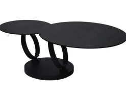 CASAVANTI Couchtisch 80x80(133,5 cm) Glaskeramik Anthrazit