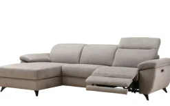 CASAVANTI Ecksofa NINA L 164 x 272 cm stonegrau