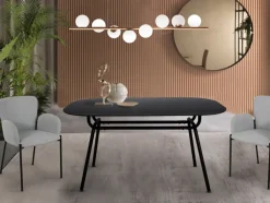 CASAVANTI Esstisch 150 x 90 cm schwarz