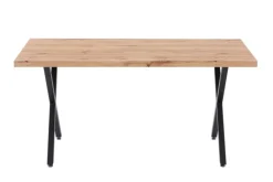 CASAVANTI Esstisch 160 x 90 cm braun/schwarz