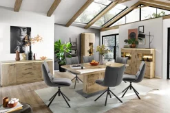 CASAVANTI Esstisch MODENA 180 - 280 x 100 cm Viking Oak