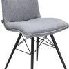 CASAVANTI Esszimmerstuhl MIA hellgrau/schwarz