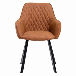 CASAVANTI Esszimmerstuhl 2er Set Mikrofaser braun