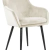 CASAVANTI Esszimmerstuhl Samt creme