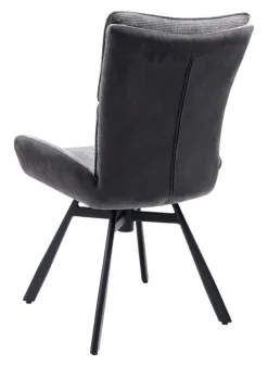 CASAVANTI Esszimmerstuhl VARREL pulverbeschichtet Grau