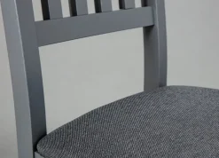 CASAVANTI Esszimmerstuhl NICLAS 7.1 2er Set Massivholz grau