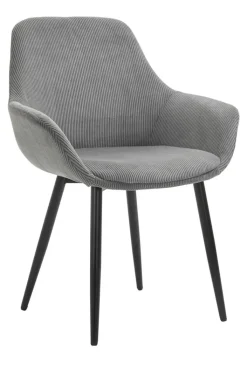 CASAVANTI Esszimmerstuhl 2er Set grau/schwarz