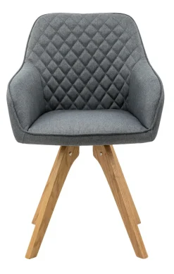 CASAVANTI Esszimmerstuhl 2er Set grau/ Eiche