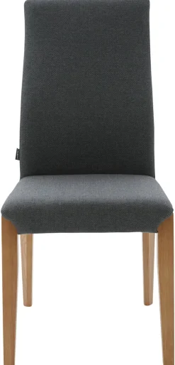 CASAVANTI Esszimmerstuhl MANELLO 2er Set grau / Eiche massiv naturfarben