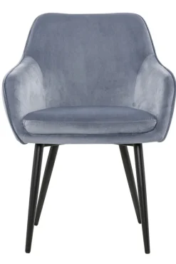 CASAVANTI Esszimmerstuhl Samt hellgrau