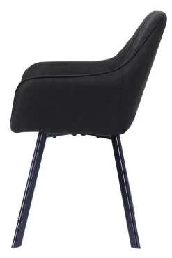 CASAVANTI Esszimmerstuhl 2er Set Mikrofaser anthrazit