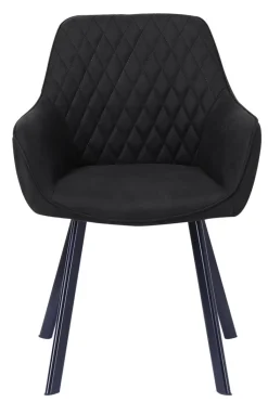 CASAVANTI Esszimmerstuhl 2er Set Mikrofaser anthrazit