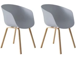 CASAVANTI Esszimmerstuhl 2er Set grau