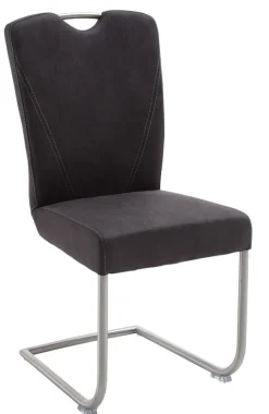 CASAVANTI Esszimmerstuhl FRANCESCO 2er Set Edelstahl /grau