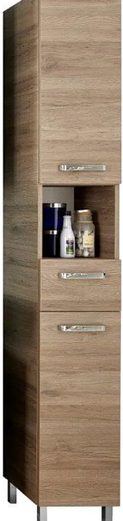 CASAVANTI Hochschrank OFFENBACH 30 x 195,5 x 33 cm braun