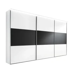 CASAVANTI Kleiderschrank INCLUDO 249 x 222 cm NB weiß/schwarz