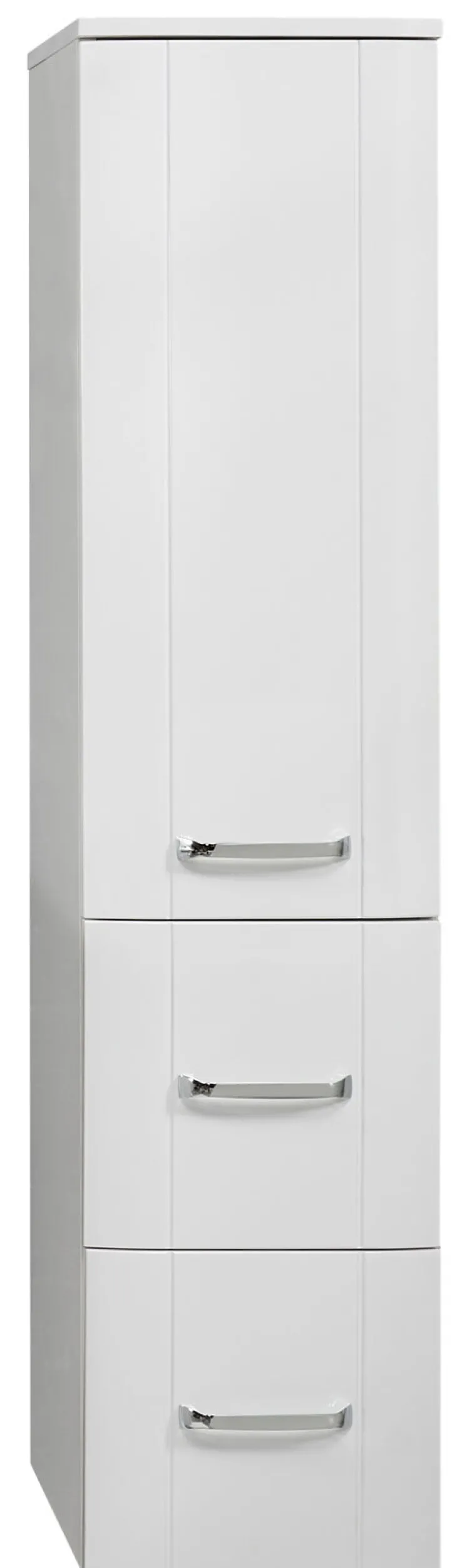 CASAVANTI Midischrank Lack Weiß Hochglanz ca. 30 x 130 x 38 cm