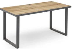 CASAVANTI Schreibtisch 160 x 80 cm Graphit/ Eiche