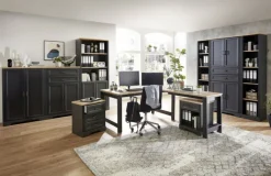 CASAVANTI Schreibtisch-Winkel JASMIN Graphit/ Artisan Eiche