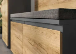 CASAVANTI Schuhbank ALMADA 96 x 52 cm anthrazit /Navara Eiche NB