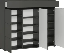 CASAVANTI Schuhschrank LANDOS 136 x 120 cm Graphit