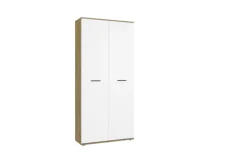 CASAVANTI Schuhschrank LEON II 90 x 195 cm weiß/braun