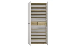 CASAVANTI Schuhschrank LEON II 90 x 195 cm weiß/braun