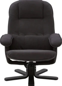 CASAVANTI Sessel mit Hocker 2-teilig grau