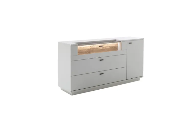 CASAVANTI Sideboard LISSABON modern white 165 x 84 cm