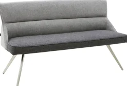 CASAVANTI Sitzbank TAIGA 160 cm Grau/Edelstahl gebürstet