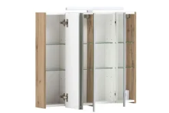CASAVANTI Spiegelschrank 80 x 71-75 x 16 cm Glas grau