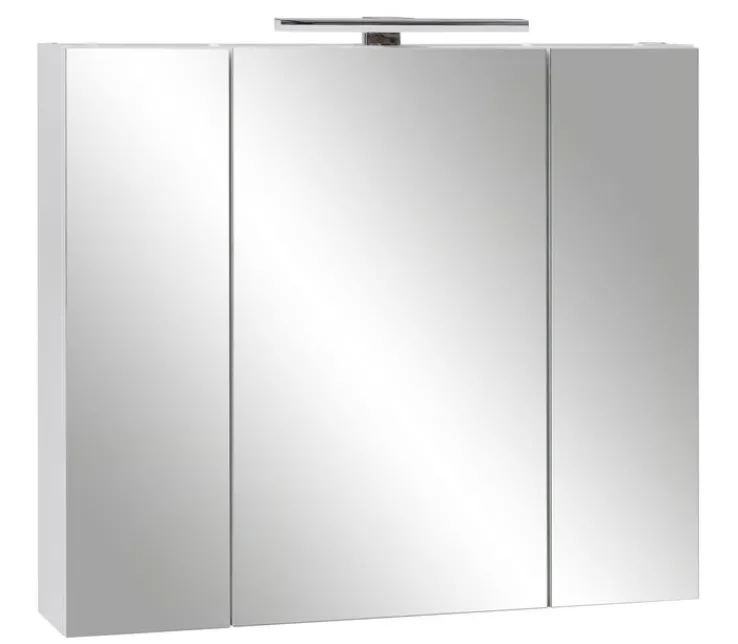 CASAVANTI Spiegelschrank LIMONE 80 x 71 x 16 cm Glas weiß